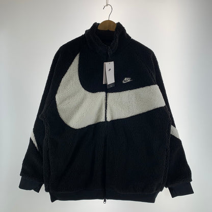 【中古品】【メンズ】 NIKE ナイキ リバーシブル ボア ジャケット コート アウター 古着 148-261007-mh-03-fuzh サイズ：2XL カラー：ブラック 万代Net店