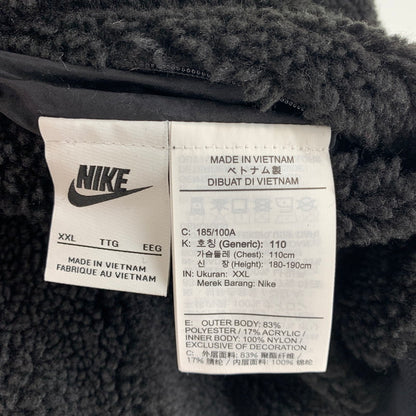 【中古品】【メンズ】 NIKE ナイキ リバーシブル ボア ジャケット コート アウター 古着 148-261007-mh-03-fuzh サイズ：2XL カラー：ブラック 万代Net店