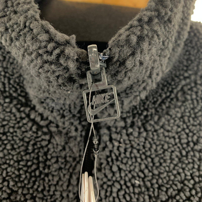 【中古品】【メンズ】 NIKE ナイキ リバーシブル ボア ジャケット コート アウター 古着 148-261007-mh-03-fuzh サイズ：2XL カラー：ブラック 万代Net店