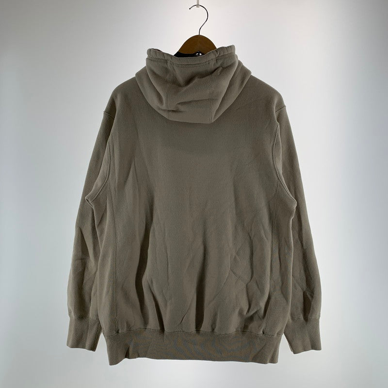 【中古品】【メンズ】 FTC エフティーシー FTC025AWSW01 REFLECTIVE BOX LOGO PULLOVER HOODY ボックス ロゴ プルオーバー フーディ パーカー トップス 古着 142-261007-mh-07-fuzh サイズ：L カラー：ベージュ 万代Net店