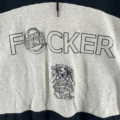 【中古品】【メンズ】 TIGHTBOOTH PRODUCTION タイトブース プロダクション × KILLERBONG F-CKER HOODIE フーディ パーカー トップス 古着 142-261007-mh-08-fuzh サイズ：XL カラー：ブラック・ホワイト 万代Net店