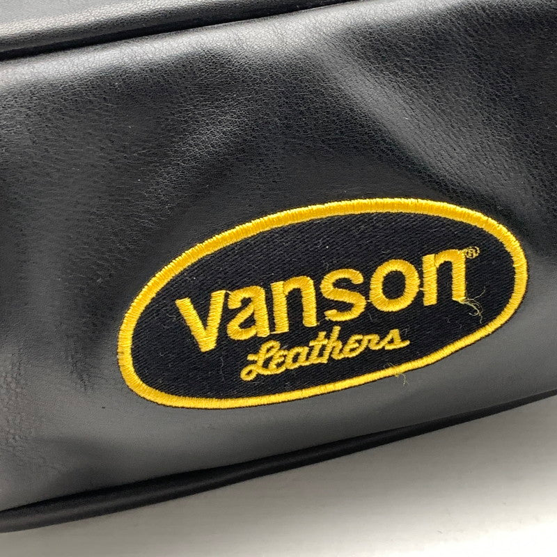 【中古品】【メンズ】 VANSON バンソン ボディバッグ カバン USA製 レザー バッグ 188-261010-gm-37-fuzh カラー：ブラック 万代Net店