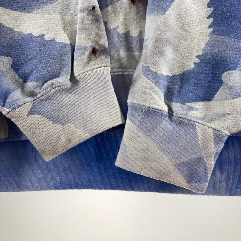 【中古品】【メンズ】 SUPREME シュプリーム DOVER HOODED SWEAT SHIRT カラーBLUE ハト柄 SIZE:L 22SS 149-261009-ky-03-fuzh 万代Net店