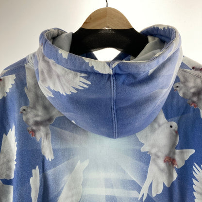 【中古品】【メンズ】 SUPREME シュプリーム DOVER HOODED SWEAT SHIRT カラーBLUE ハト柄 SIZE:L 22SS 149-261009-ky-03-fuzh 万代Net店
