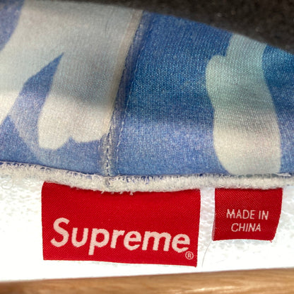 【中古品】【メンズ】 SUPREME シュプリーム DOVER HOODED SWEAT SHIRT カラーBLUE ハト柄 SIZE:L 22SS 149-261009-ky-03-fuzh 万代Net店