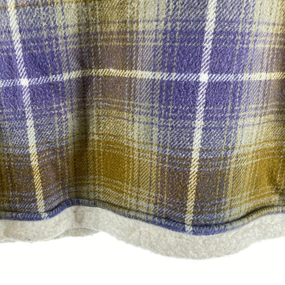 【中古品】【メンズ】 SUPREME シュプリーム SHEARLING LINED FLANNEL SHIRT カラーYELLOW.PURPLE SIZE:M　 149-261009-ky-02-fuzh 万代Net店