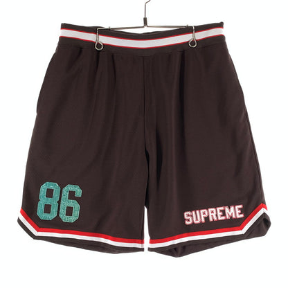 【中古品】【メンズ】 SUPREME シュプリーム FAUX CROC BASKETBALL SHORT フォー クロック バスケットボール ショーツ 149-261009-ny-17-fuzh サイズ：M カラー：ブラウン 万代Net店