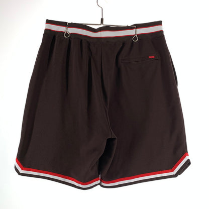 【中古品】【メンズ】 SUPREME シュプリーム FAUX CROC BASKETBALL SHORT フォー クロック バスケットボール ショーツ 149-261009-ny-17-fuzh サイズ：M カラー：ブラウン 万代Net店