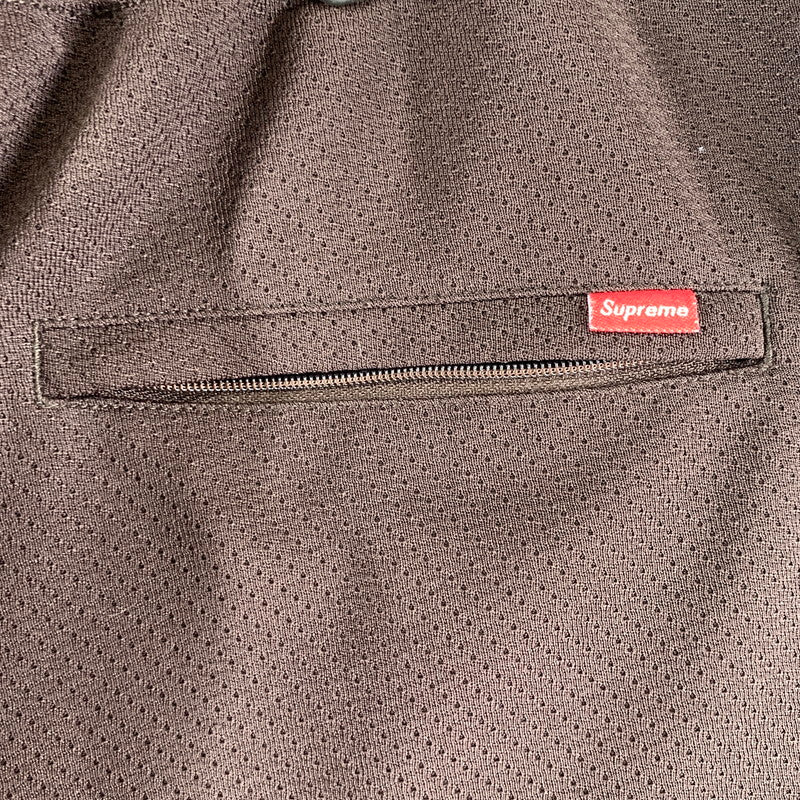 【中古品】【メンズ】 SUPREME シュプリーム FAUX CROC BASKETBALL SHORT フォー クロック バスケットボール ショーツ 149-261009-ny-17-fuzh サイズ：M カラー：ブラウン 万代Net店