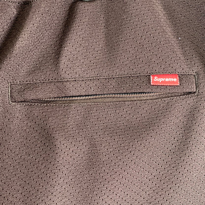 【中古品】【メンズ】 SUPREME シュプリーム FAUX CROC BASKETBALL SHORT フォー クロック バスケットボール ショーツ 149-261009-ny-17-fuzh サイズ：M カラー：ブラウン 万代Net店