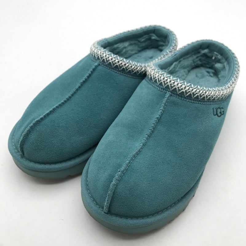 【中古品】【メンズ/レディース】 UGG アグ TASMAN S/N 5955 タスマン ボア スリッポン 靴 ※汚れ有 164-261013-vt-84-fuzh サイズ：27cm カラー：ブルーグリーン 万代Net店