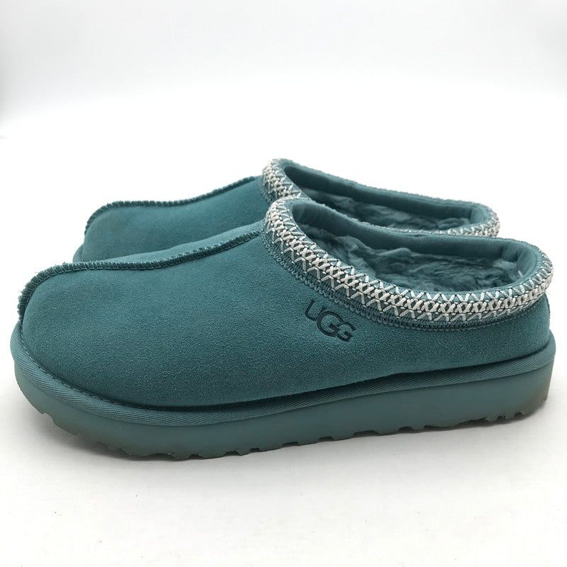 【中古品】【メンズ/レディース】 UGG アグ TASMAN S/N 5955 タスマン ボア スリッポン 靴 ※汚れ有 164-261013-vt-84-fuzh サイズ：27cm カラー：ブルーグリーン 万代Net店