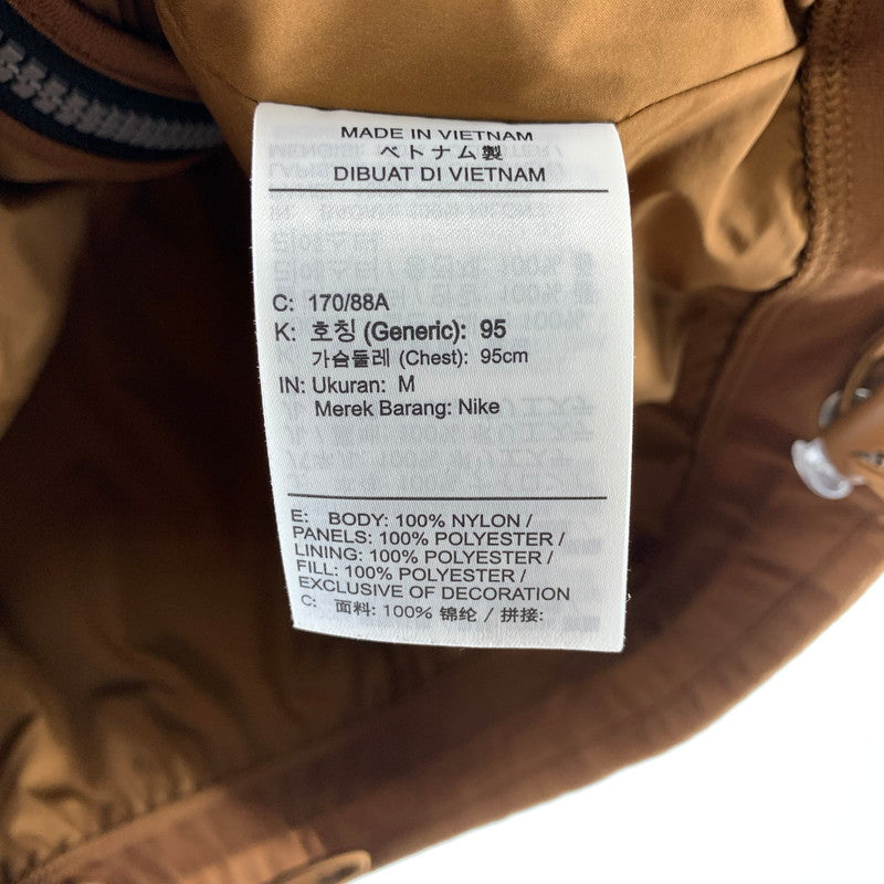 【中古品】【メンズ】 NIKE ナイキ FD8629 JORDAN NYLON BEST ジョーダンナイロンベスト 半分フリース 148-261009-ny-13-fuzh サイズ：M カラー：ブラウン ブラック 万代Net店