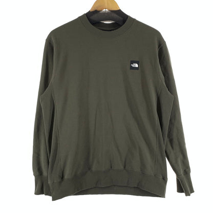 【中古品】【メンズ】 THE NORTH FACE ザ・ノースフェイス ヘザー ロゴ クルー スウェット NT12334 144-261009-ny-15-fuzh サイズ：L カラー：カーキ 万代Net店