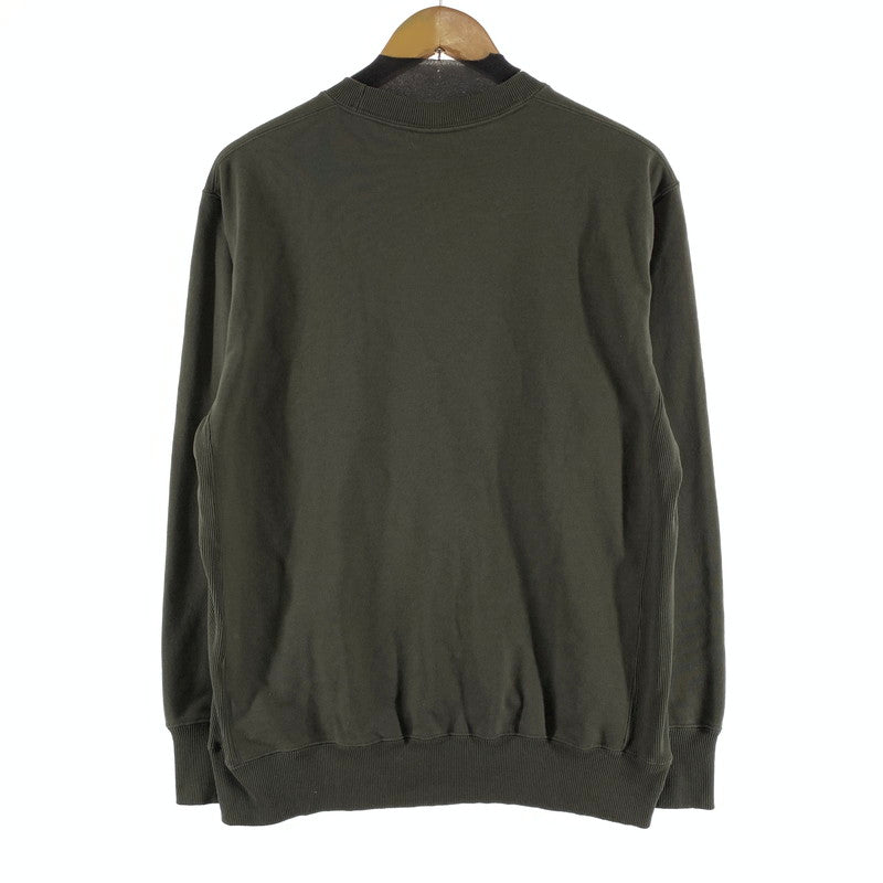 【中古品】【メンズ】 THE NORTH FACE ザ・ノースフェイス ヘザー ロゴ クルー スウェット NT12334 144-261009-ny-15-fuzh サイズ：L カラー：カーキ 万代Net店