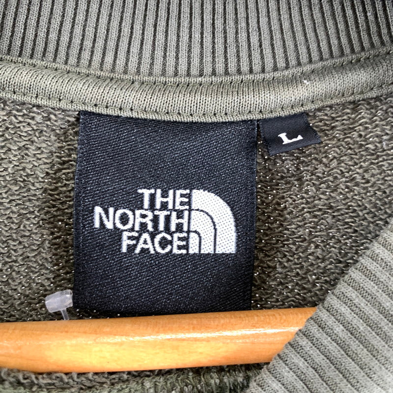 【中古品】【メンズ】 THE NORTH FACE ザ・ノースフェイス ヘザー ロゴ クルー スウェット NT12334 144-261009-ny-15-fuzh サイズ：L カラー：カーキ 万代Net店