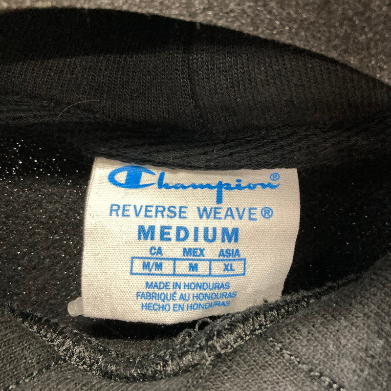 【中古品】【メンズ】 CHAMPION チャンピオン REVERSE WEAVE リバースウィーブ パーカーカラー BLACK/SIZE:M/青タグ 145-261009-ky-18-fuzh 万代Net店