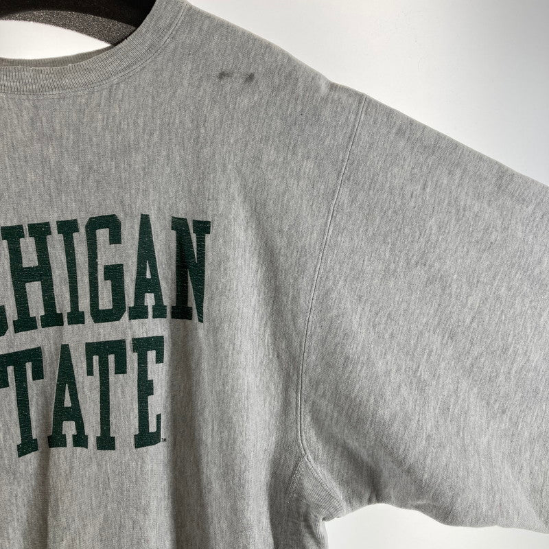 【中古品】【メンズ】 CHAMPION チャンピオン REVERSE WEAVE リバースウィーブ SWEAT GRAY/SIZE:XXXL/刺繍タグ/MICHIGAN STATE 145-261009-ky-12-fuzh 万代Net店