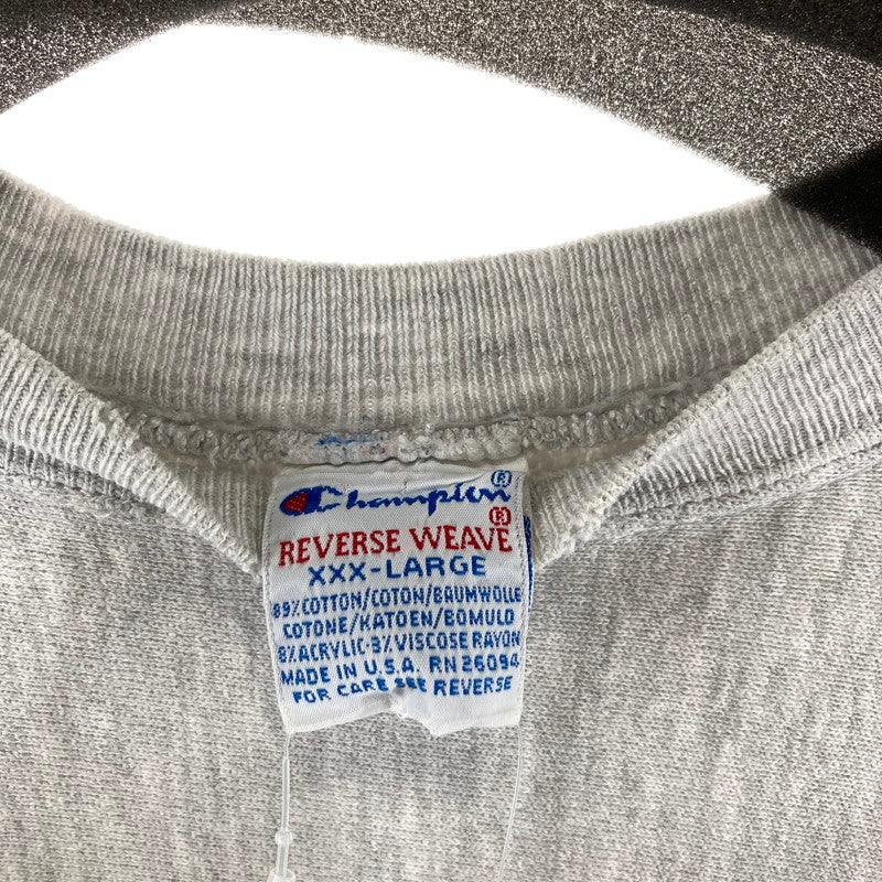 【中古品】【メンズ】 CHAMPION チャンピオン REVERSE WEAVE リバースウィーブ SWEAT GRAY/SIZE:XXXL/刺繍タグ/MICHIGAN STATE 145-261009-ky-12-fuzh 万代Net店