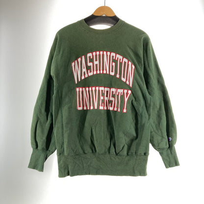 【中古品】【メンズ】 CHAMPION チャンピオン REVERSE WEAVE リバースウィーブ SWEAT GREEN/SIZE:L/刺?タグ/WASHINGTON　※穴有 145-261009-ky-13-fuzh 万代Net店