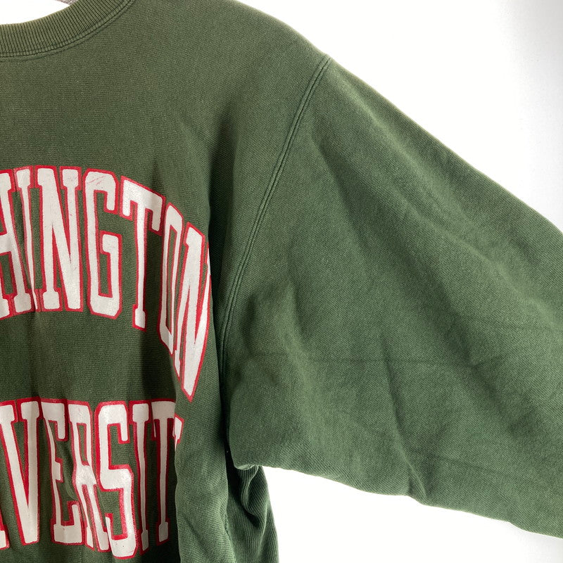 【中古品】【メンズ】 CHAMPION チャンピオン REVERSE WEAVE リバースウィーブ SWEAT GREEN/SIZE:L/刺?タグ/WASHINGTON　※穴有 145-261009-ky-13-fuzh 万代Net店