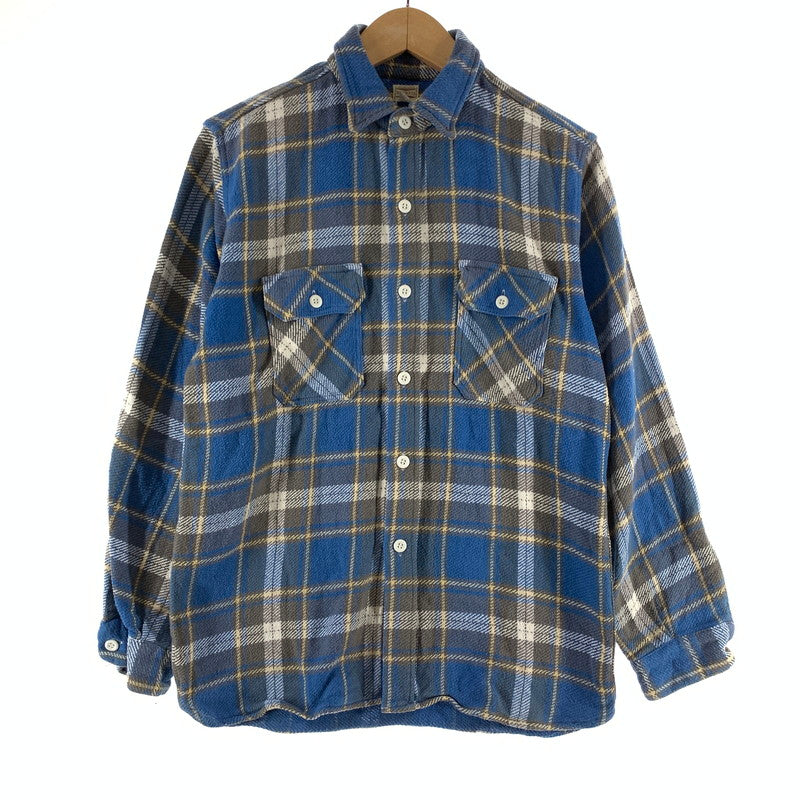 【中古品】【メンズ】 WAREHOUSE ウエアハウス 長袖 チェックシャツ 145-261009-ny-10-fuzh サイズ：不明 カラー：ブルー 万代Net店