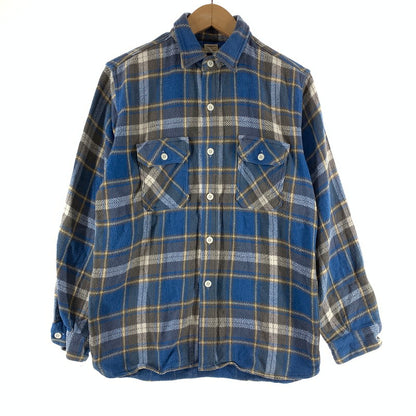 【中古品】【メンズ】 WAREHOUSE ウエアハウス 長袖 チェックシャツ 145-261009-ny-10-fuzh サイズ：不明 カラー：ブルー 万代Net店