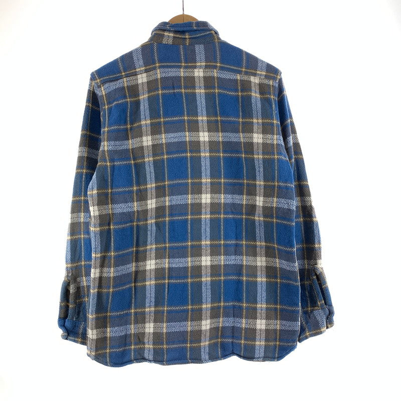 【中古品】【メンズ】 WAREHOUSE ウエアハウス 長袖 チェックシャツ 145-261009-ny-10-fuzh サイズ：不明 カラー：ブルー 万代Net店
