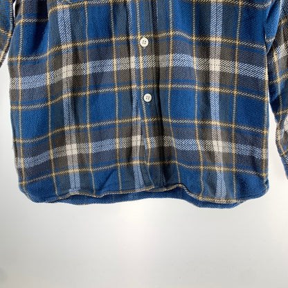 【中古品】【メンズ】 WAREHOUSE ウエアハウス 長袖 チェックシャツ 145-261009-ny-10-fuzh サイズ：不明 カラー：ブルー 万代Net店