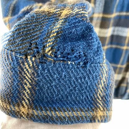 【中古品】【メンズ】 WAREHOUSE ウエアハウス 長袖 チェックシャツ 145-261009-ny-10-fuzh サイズ：不明 カラー：ブルー 万代Net店