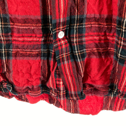 【中古品】【メンズ】 STUSSY ステューシー 長袖シャツ カラーRED チェック柄 SIZE:M 90S ヴィンテージ 142-261009-ky-06-fuzh 万代Net店