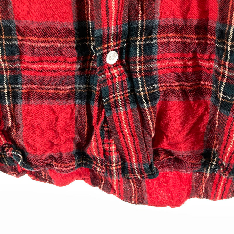 【中古品】【メンズ】 STUSSY ステューシー 長袖シャツ カラーRED チェック柄 SIZE:M 90S ヴィンテージ 142-261009-ky-06-fuzh 万代Net店