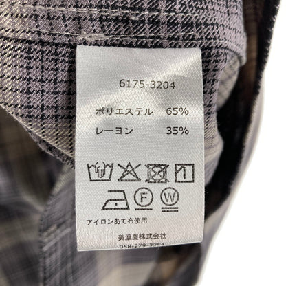 【中古品】【メンズ】 PENDLETON ペンドルトン 6175-3204 OPEN COLLAR SHIRT 長袖シャツ カラーGREY チェック柄 SIZE:M 144-261009-ky-14-fuzh 万代Net店