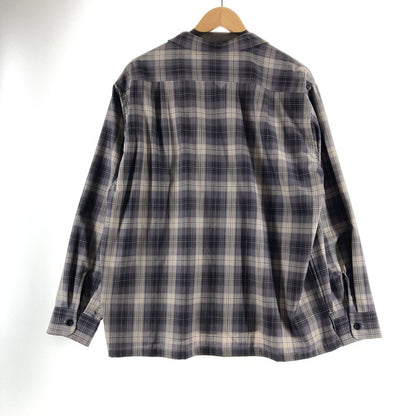 【中古品】【メンズ】 PENDLETON ペンドルトン 6175-3204 OPEN COLLAR SHIRT 長袖シャツ カラーGREY チェック柄 SIZE:M 144-261009-ky-14-fuzh 万代Net店