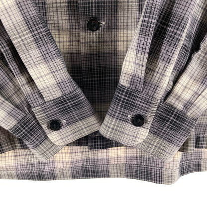 【中古品】【メンズ】 PENDLETON ペンドルトン 6175-3204 OPEN COLLAR SHIRT 長袖シャツ カラーGREY チェック柄 SIZE:M 144-261009-ky-14-fuzh 万代Net店
