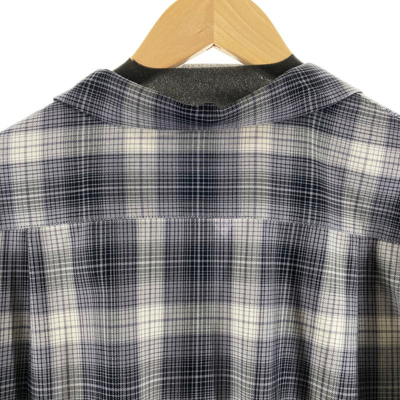 【中古品】【メンズ】 PENDLETON ペンドルトン 6175-3204 OPEN COLLAR SHIRT 長袖シャツ カラーGREY チェック柄 SIZE:M 144-261009-ky-14-fuzh 万代Net店