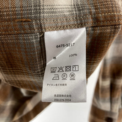 【中古品】【メンズ】 PENDLETON ペンドルトン 6475-5217 OPEN COLLAR SHIRTS 長袖シャツ カラー BROWN SIZE:M 144-261009-ky-15-fuzh 万代Net店