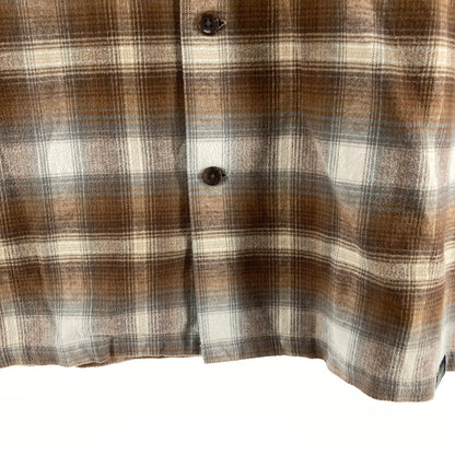 【中古品】【メンズ】 PENDLETON ペンドルトン 6475-5217 OPEN COLLAR SHIRTS 長袖シャツ カラー BROWN SIZE:M 144-261009-ky-15-fuzh 万代Net店