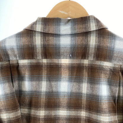 【中古品】【メンズ】 PENDLETON ペンドルトン 6475-5217 OPEN COLLAR SHIRTS 長袖シャツ カラー BROWN SIZE:M 144-261009-ky-15-fuzh 万代Net店