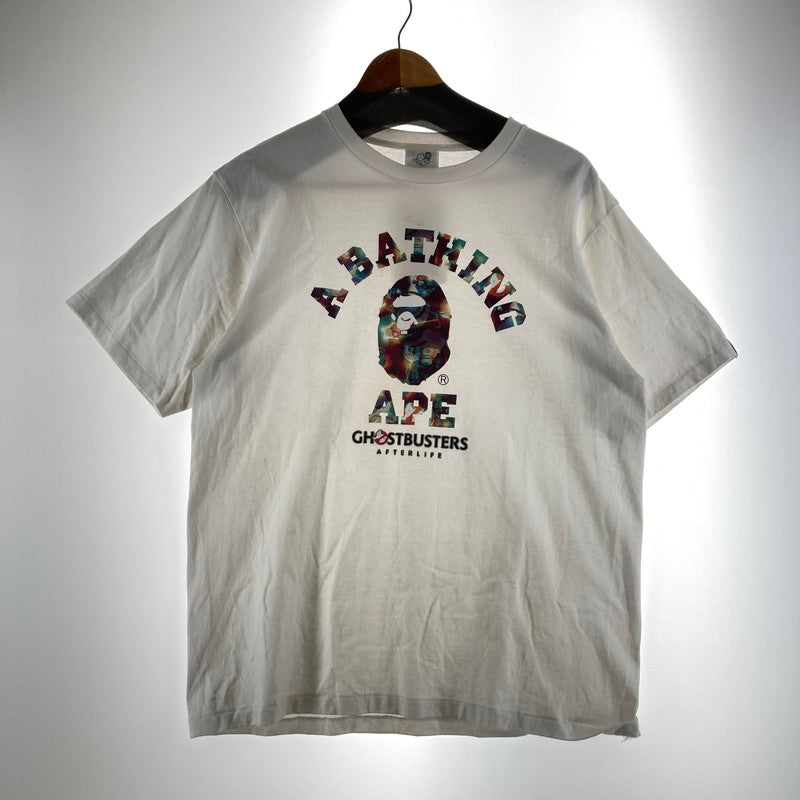 【中古品】【メンズ】 A BATHING APE アベイシングエイプ 001TEH231907X SS TEE Tシャツ カラーWHITE SIZE:L　 142-261009-ky-05-fuzh 万代Net店