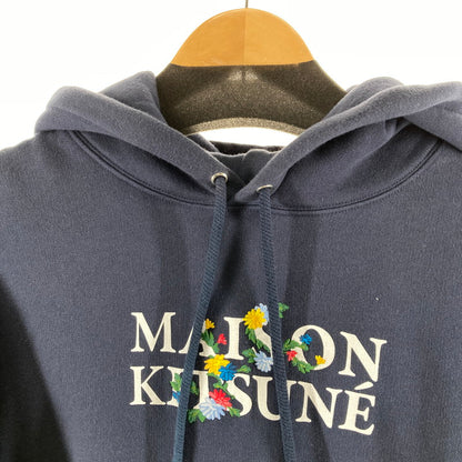 【中古品】【メンズ】 MAISON KITSUNE メゾンキツネ LM00708KM0307 FLOWERS COMFORT HOODIE フーディー パーカー カラーNAVY SIZE:L 140-261009-ky-08-fuzh 万代Net店