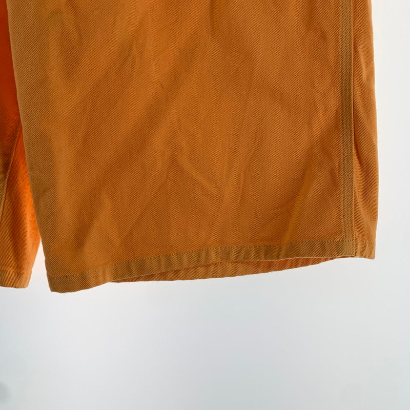 【中古品】【メンズ】 MSGM エムエスジーエム 3240MB44T ボールドロゴ デニムハーフパンツ 153-261009-ny-18-fuzh サイズ：不明 カラー：オレンジ 万代Net店