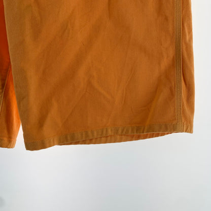 【中古品】【メンズ】 MSGM エムエスジーエム 3240MB44T ボールドロゴ デニムハーフパンツ 153-261009-ny-18-fuzh サイズ：不明 カラー：オレンジ 万代Net店