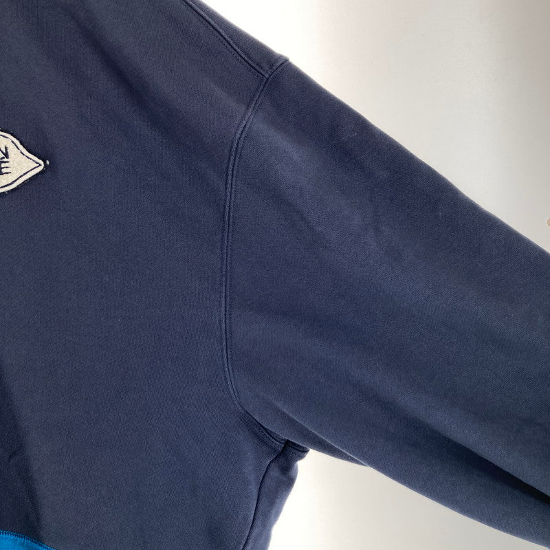 【中古品】【メンズ】 MAISON KITSUNE メゾンキツネ LM00701KM0001 カラーブロック オーバーサイズ フーディ BLUE/SIZE:XL 141-261009-ky-10-fuzh 万代Net店