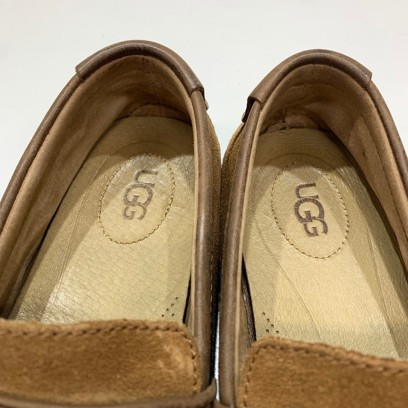 【中古品】【メンズ】 UGG アグ F60118L ローファー 靴 CAMEL 本体のみ コインローファー ※使用感あり 165-261028-io-02-fuzh サイズ：27.5cm カラー：キャメル 万代Net店