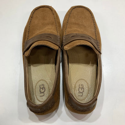 【中古品】【メンズ】 UGG アグ F60118L ローファー 靴 CAMEL 本体のみ コインローファー ※使用感あり 165-261028-io-02-fuzh サイズ：27.5cm カラー：キャメル 万代Net店