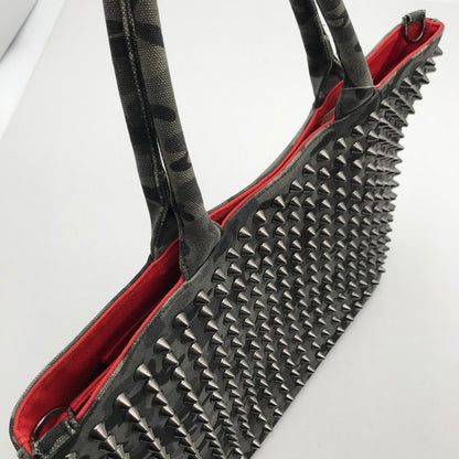 【中古品】【メンズ】 DIAVEL ディアベル スタッズ トートバック カバン 188-261013-vt-96-fuzh カラー：ブラック/レッド 万代Net店