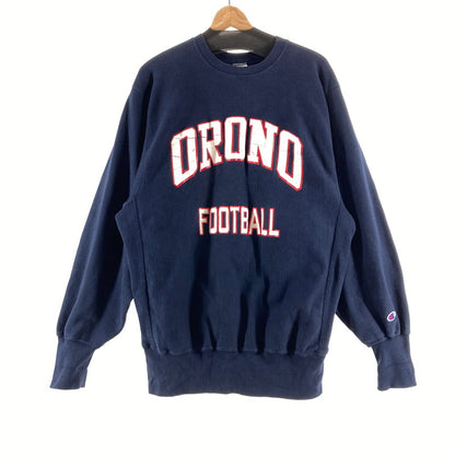 【中古品】【メンズ】 CHAMPION チャンピオン REVERSE WEAVE リバースウィーブ カラーNAVY 90S ヴィンテージ ORONO FOOTBALL SIZE:XL 145-261009-ky-04-fuzh 万代Net店