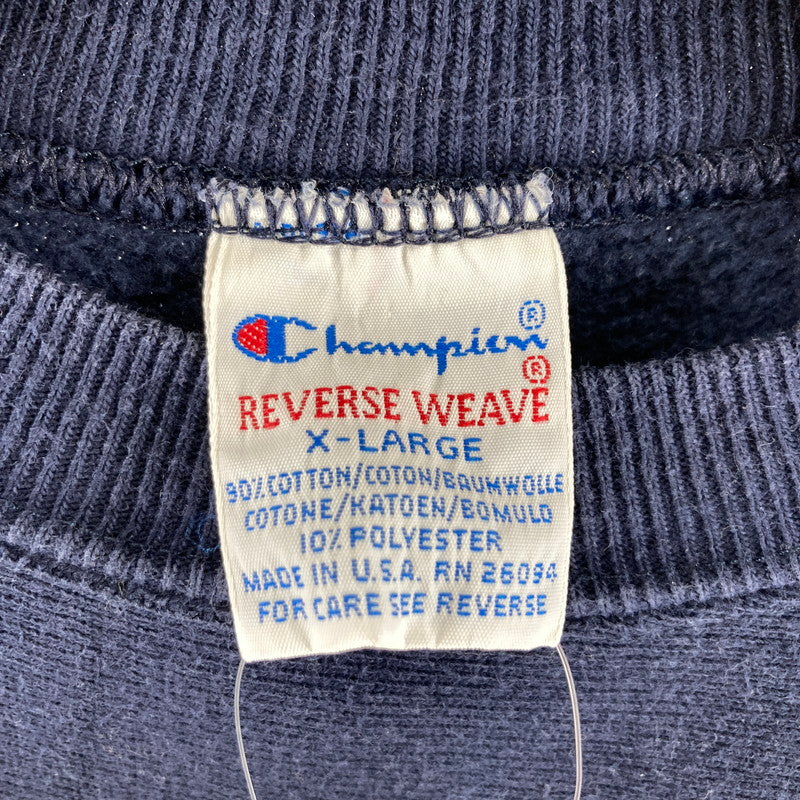 【中古品】【メンズ】 CHAMPION チャンピオン REVERSE WEAVE リバースウィーブ カラーNAVY 90S ヴィンテージ ORONO FOOTBALL SIZE:XL 145-261009-ky-04-fuzh 万代Net店