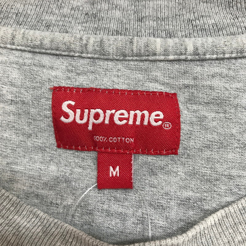 【中古品】【メンズ】 SUPREME シュプリーム 半袖Tシャツ カラーGRAY SIZE:M 袖ロゴ刺繍　 149-261023-ky-05-fuzh 万代Net店